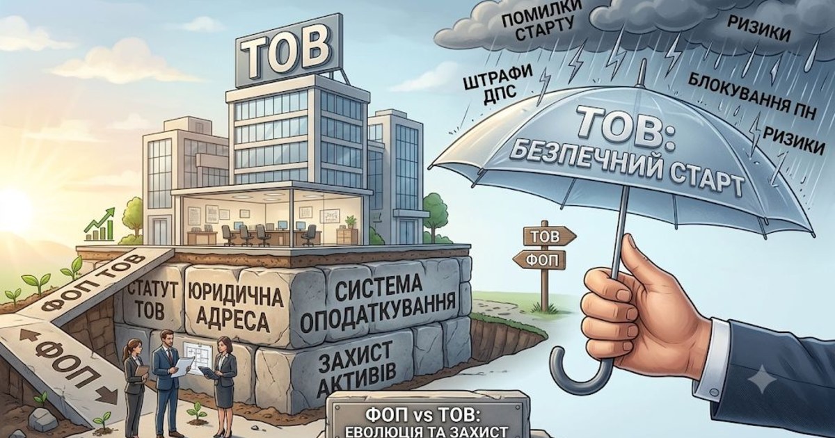 🛡️💰Безпечний старт ТОВ як закласти міцний юридичний та податковий фундамент