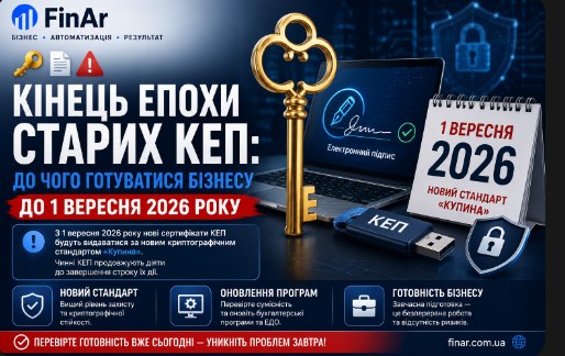 🔑 ⚠️Кінець епохи старих КЕП: до чого готуватися бізнесу до 1 вересня 2026 року