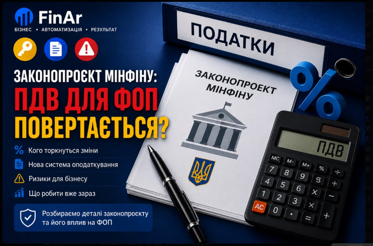 ⚠️ 📑Законопроєкт Мінфіну: ПДВ для ФОП повертається?