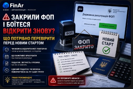 ⚠️ Закрили ФОП і боїтеся відкрити знову? Розбираємо, чи є реальні ризики