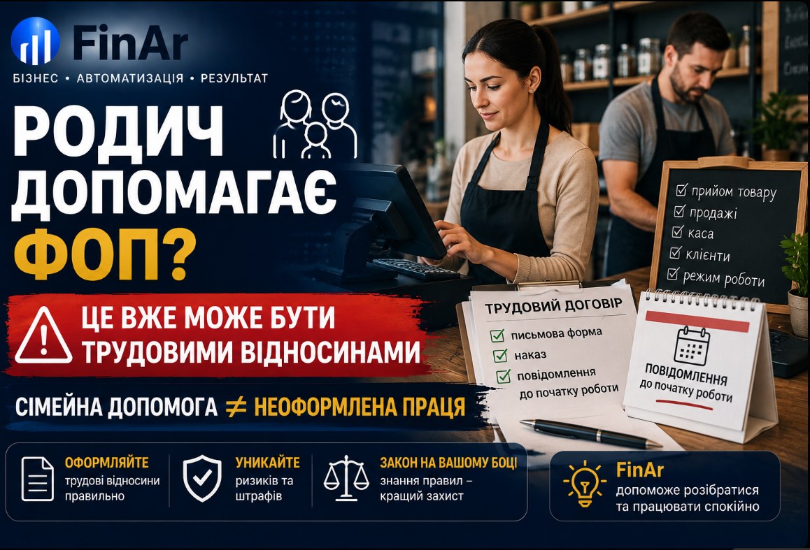 ⚠️ Родичі у ФОП: як уникнути проблем із неоформленою працею в сімейному бізнесі
