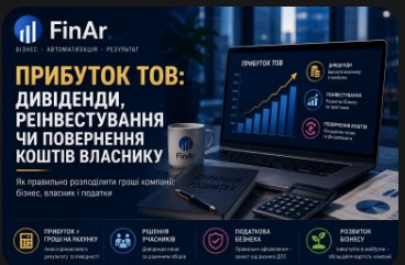 Прибуток ТОВ: дивіденди, реінвестування чи повернення коштів власнику